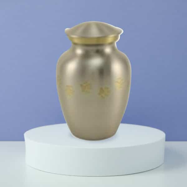Paw Print Vase Pewter