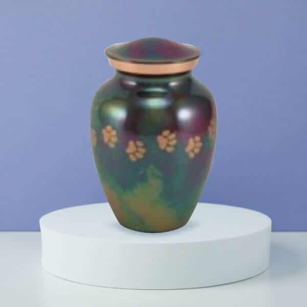 Paw Print Vase Raku