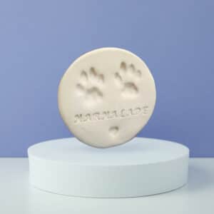 clay paw print