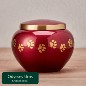 odyssey urns crimson