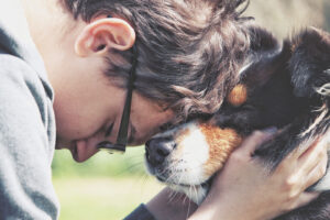 boy and his beloved pet friend